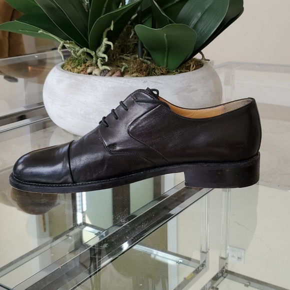 MEN'S BLACK LEATHER BALLY SAILOR SHOES ITALY - Picture 3 of 7